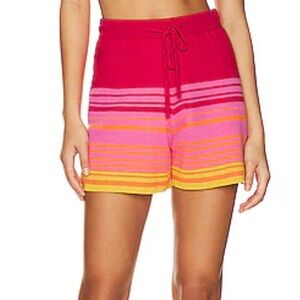 Monrow Sunset Sweater Knit High Waist Shorts